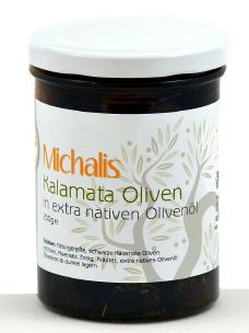 Kalamata-Oliven mittelgroß in Olivenöl 250g